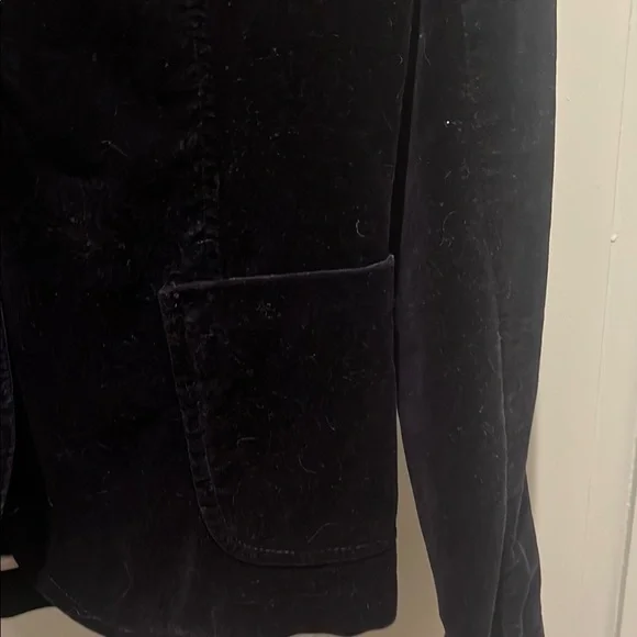 π Vintage J. Crew Velvet Blazer | Size S | Blue with Pink Lining | EUC - Picture 4 of 8